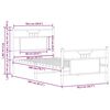vidaXL Posteľn&yacute; r&aacute;m bez matraca hned&yacute; dub 80x200 cm kompozitn&eacute; drevo