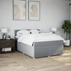 vidaXL Boxspring posteľ s matracom svetlosiv&aacute; 100x200 cm l&aacute;tka