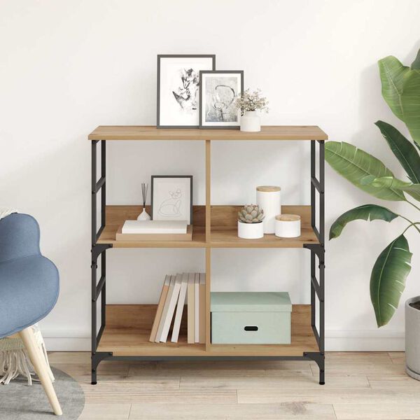 vidaXL Reg&aacute;l na knihy dub artisan 78.5 x 33 x 82 cm Kompozitn&eacute; drevo