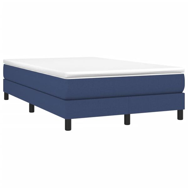 vidaXL Boxspring posteľ s matracom modr&aacute; 120x190 cm l&aacute;tka
