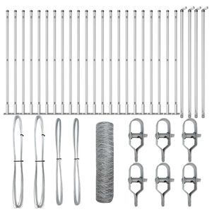 vidaXL Stĺp na plot. Strieborn&aacute;