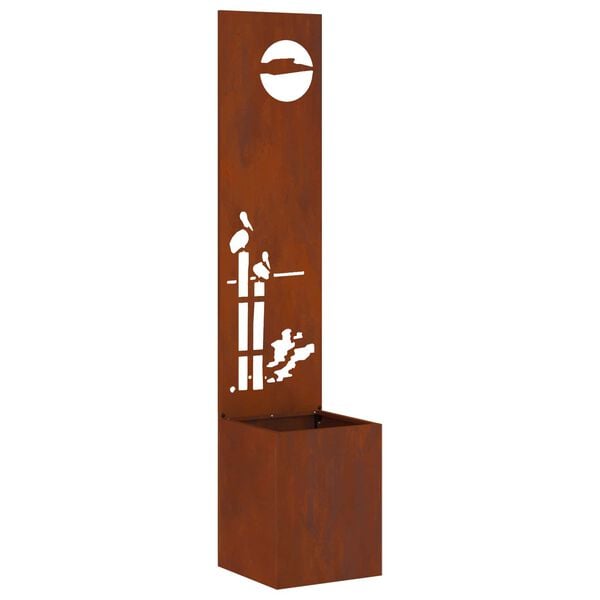 vidaXL Z&aacute;hradn&aacute; clona na s&uacute;kromie Rezac&iacute; Hrdzav&yacute; 32 x 140 cm