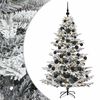 vidaXL Umel&yacute; vianočn&yacute; stromček s vianočn&yacute;mi guľami 150 cm 150 LED