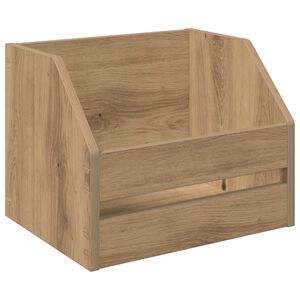 vidaXL Box na vinylov&eacute; albumy Dub artisan 38 x 30 x 29 cm
