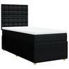 vidaXL Posteľn&yacute; r&aacute;m boxspring s matracom čierny 90x200 cm l&aacute;tka