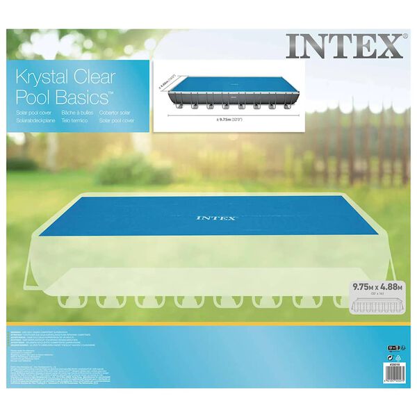 Intex Solárna bazénová plachta, modrá 960x466 cm, polyetylén