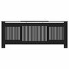 vidaXL Kryt na radiátor čierny 205 cm MDF