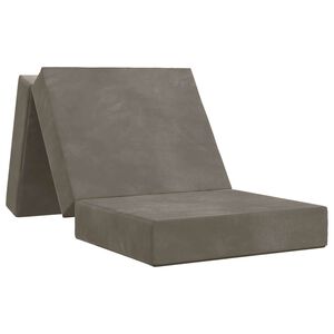 vidaXL Skladacia pohovka na span&iacute; 75 x 63 x 45 cm Svetlosiv&aacute;