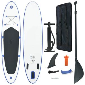 vidaXL Stand up paddleboard SUP, nafukovac&iacute;, modro biely