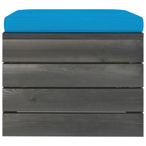 vidaXL 11-dielna z&aacute;hradn&aacute; s&uacute;prava z paliet s podložkami borovicov&yacute; mas&iacute;v