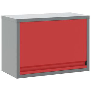vidaXL Skrinka na n&aacute;radie s &uacute;ložiskom Červen&aacute; a &scaron;ed&aacute; 50 x 25 x 35 cm