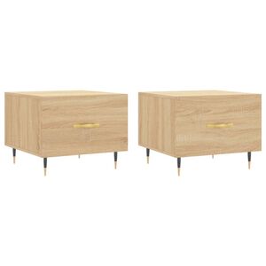 vidaXL Konferenčn&eacute; stol&iacute;ky 2 ks dub sonoma 50x50x40cm kompozitn&eacute; drevo