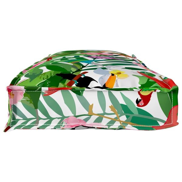 vidaXL Podložka Kvetinov&yacute; Viacfarebn&yacute; 110 x 40 x 8 cm Oxfordsk&aacute; l&aacute;tka