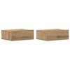 vidaXL N&aacute;stenn&eacute; nočn&eacute; stol&iacute;ky 2 ks dub artisan 40x32x15cm sprac. drevo