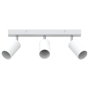vidaXL Stropn&eacute; bodov&eacute; svetlo so bodmi Biela 38 x 6 x 16 cm Kov