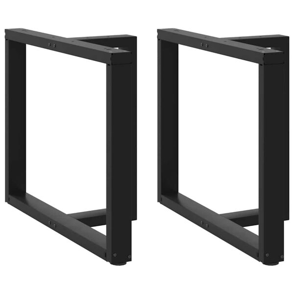 vidaXL Nohy k jedálenskému stolu v tvare T, 2 ks, čierne, 90x35x(72-73) cm, oceľ