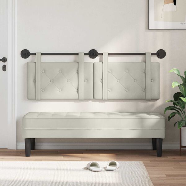 vidaXL Z&aacute;vesn&aacute; Čel&aacute; N&aacute;stenn&yacute; Kr&eacute;mov&aacute; 130 x 55 x 5 cm Zamat