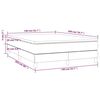 vidaXL Boxspring posteľ s matracom tmavohnedá 140x200 cm látka