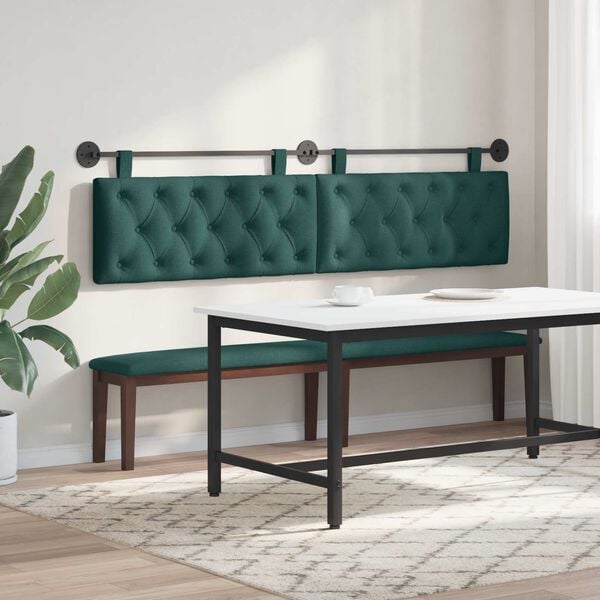 vidaXL Z&aacute;vesn&aacute; Čel&aacute; N&aacute;stenn&yacute; Tmavozelen&aacute; 210 x 55 x 7 cm l&aacute;tka