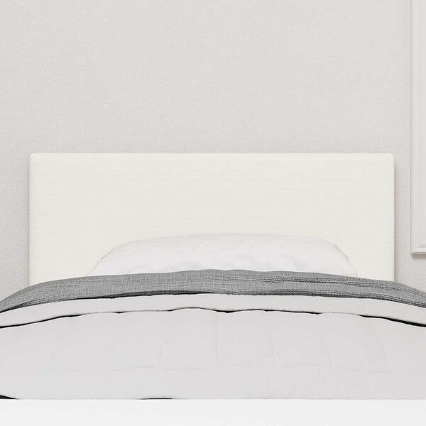 vidaXL LED hlavov&aacute; doska s čelnou doskou Kr&eacute;mov&aacute; 100 cm Polyester