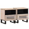 vidaXL Nočn&eacute; stol&iacute;ky 2 ks 40x34x46 cm mas&iacute;vne bielen&eacute; mango