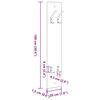 vidaXL Ve&scaron;iak na stenu N&aacute;stenn&yacute; Siv&yacute; dub sonoma 20 x 1.5 x 100 cm