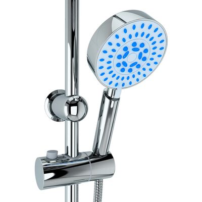vidaXL Sada dvojitých sprchových hlavíc s ručnou sprchou nehrdzavejúca oceľ
