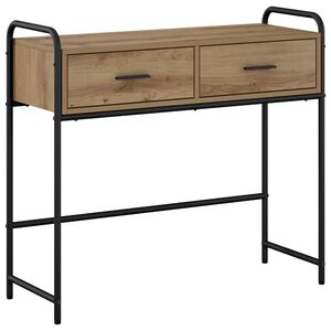 vidaXL Konzolov&yacute; st&ocirc;l Dub artisan 90 x 33 x 80,5 cm Kompozitn&eacute; drevo