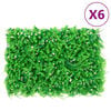 &nbsp;vidaXL Umel&yacute; plot z listov papradia&nbsp;6 ks zelen&yacute; 40x60 cm