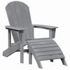 vidaXL Adirondack stolička Svetlosiv&aacute; 82 x 74 x 92 cm HDPE
