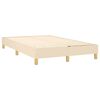 vidaXL Boxspring posteľ s matracom krémový 120x200 cm látka