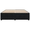 vidaXL Posteľ bez matraca čierny 180x200 cm zamat