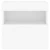 vidaXL TV nástenná skrinka s LED svetlami biela 40x30x40 cm
