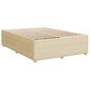 vidaXL Boxspring posteľ s matracom kr&eacute;mov&yacute; 140x190 cm l&aacute;tka