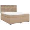 vidaXL Boxspring posteľ s matracom kapuč&iacute;nov&aacute; 180x200 cm umel&aacute; koža
