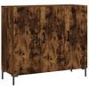 vidaXL Komoda dymov&yacute; dub 90x34x80 cm kompozitn&eacute; drevo