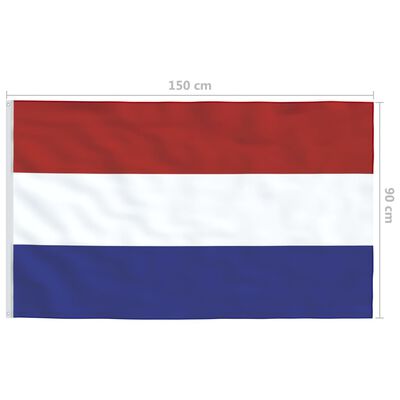 vidaXL Vlajka Holandsko 90x150 cm