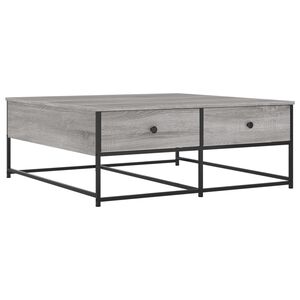 vidaXL Konferenčn&yacute; stol&iacute;k siv&yacute; sonoma 100x99x40 cm kompozitn&eacute; drevo