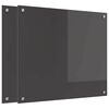 vidaXL Kuchynsk&yacute; obklad 2 pcs Tmavo &scaron;ed&aacute; 70 x 60 cm tvrden&eacute; sklo