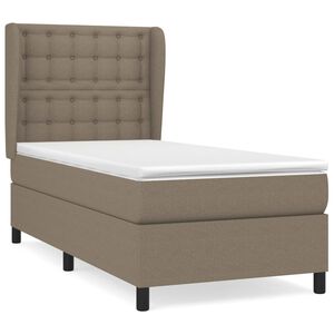 vidaXL Posteľn&yacute; r&aacute;m boxsping s matracom sivohned&yacute; 80x200 cm l&aacute;tka