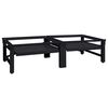vidaXL Pedestal na pr&aacute;čku 2 pcs Čierny 124,5 x 61,5 x 32,5 cm Oceľ