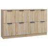 vidaXL Komody 2 ks dub sonoma 60x30x70 cm spracovan&eacute; drevo