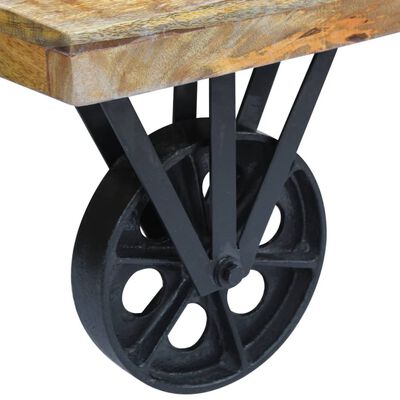 vidaXL Konferenčný stolík z mangového dreva, 120x60x30 cm