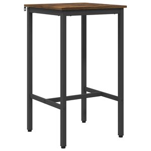 vidaXL Barov&yacute; st&ocirc;l 52 x 52 x 90 cm Kompozitn&eacute; drevo Dymov&yacute; dub