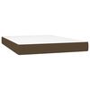 vidaXL Boxspring posteľ s matracom tmavohned&aacute; 140x190 cm l&aacute;tka