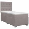 vidaXL Posteľ boxspring s matracom Sivohned&aacute; 90 x 200 cm L&aacute;tka