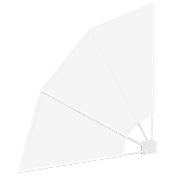 vidaXL Záclona na balkónové súkromie Biela 115 x 115 cm látka