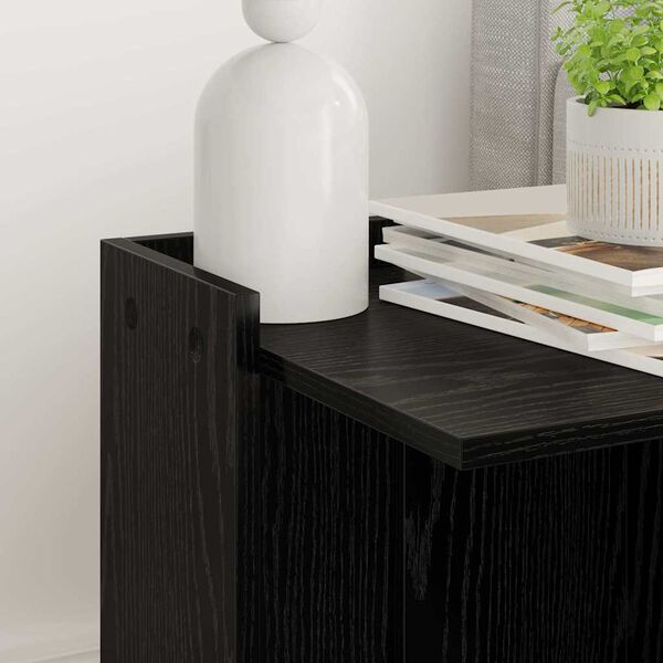 vidaXL Sen&iacute;k na mačacie wc Čierny dub 42 x 42 x 51 cm Kompozitn&eacute; drevo