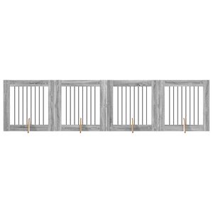 vidaXL Br&aacute;na pre psov so stojanmi 4 pcs Siv&aacute; sonoma 80 x 80 cm