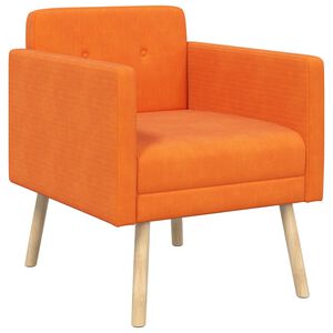 vidaXL Kreslo Oranžov&aacute; Menčestrov&aacute; l&aacute;tka